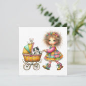 Invitation thème buggy bébé SO Précieux (Debout devant)