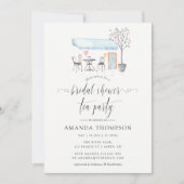 Invitation Thème Café de Paris aquarelle pour enterrement de (Devant)