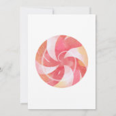 Invitation Thème Candyland Esthétique Thème Bonbon (Dos)