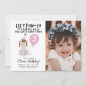 Invitation Thème Chien Chien Chien Chien Chien Anniversaire P (Devant)