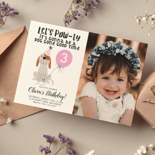 Invitation Thème Chien Chien Chien Chien Chien Anniversaire P