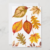 Invitation Thème citrouille Enfants colorés Première fête d'a (Dos)