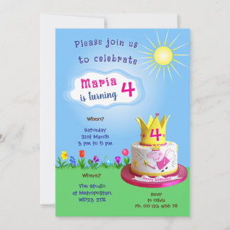 Invitation thème cochon de dessin animé. Fête d'en
