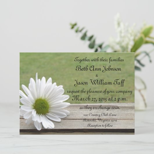 Invitation Thème Daisy (Debout devant)