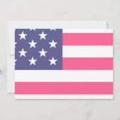 Invitation thème d'anniversaire de fille américain (Dos)