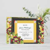 Invitation Thème d'anniversaire de l'école (Debout devant)