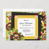 Invitation Thème d'anniversaire de l'école (Devant / Derrière)