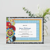 Invitation Thème d'anniversaire de l'école (Debout devant)