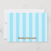 Invitation Thème d'anniversaire - Dinosaures mignons (Dos)
