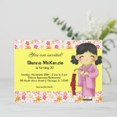 Invitation Thème d'anniversaire japonais (Debout devant)