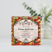 Invitation Thème d'anniversaire japonais (Debout devant)