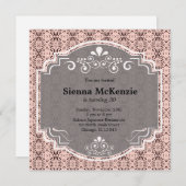 Invitation Thème d'anniversaire japonais (Devant / Derrière)