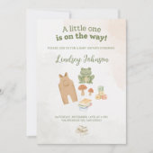 Invitation Thème de Baby Shower en Forêt (Devant)