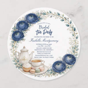 Invitation Thème de Baby Shower Marin sur le Thé