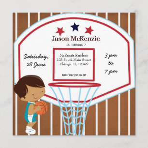 Invitation Thème de basket-ball