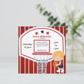 Invitation Thème de basket-ball (Debout devant)