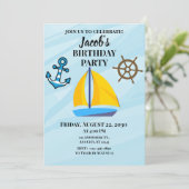 Invitation Thème de bateau (Debout devant)
