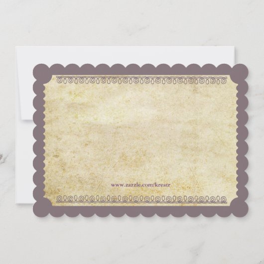 Invitation Thème de billet de cinéma (Dos)