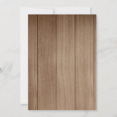 Invitation thème de bois de cerf de tournesol rose (Dos)