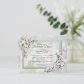 Invitation Thème de bouquet de fleurs de cerisier (Debout devant)