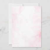 Invitation Thème de café rose moderne Latte Baby Shower (Dos)