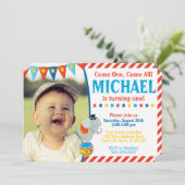 Invitation Thème de carnaval de l'invitation | d'anniversaire (Debout devant)