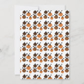 Invitation Thème de citrouille d'Halloween pour fête d'annive (Dos)