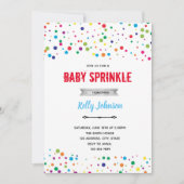 Invitation Thème de confettis de couleur primaire (Devant)