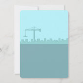 Invitation Thème de construction Cute Kid's Birthday Party In (Dos)