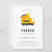 Invitation Thème de construction de camions de pompage Invita (Devant)