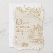Invitation Thème de conte de fées Château Carrosse Dos vierge (Devant)