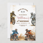 Invitation Thème de course Anniversaire Enfants (Devant)
