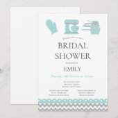 Invitation Thème de cuisine éditable pour la douche de mariée (Devant / Derrière)