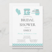 Invitation Thème de cuisine modifiable pour la douche de mari (Devant / Derrière)