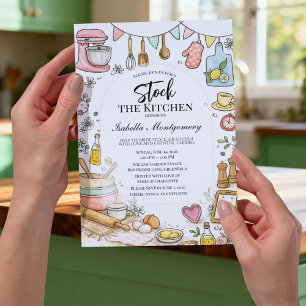 Invitation Thème de cuisine Stock La cuisine Baby Shower