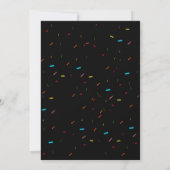 Invitation Thème de donut pour les 10 ans d'anniversaire Fill (Dos)