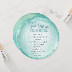 Invitation Thème de douche de couple plage