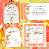 Invitation Thème de douche de mariée d'été italien QR Code