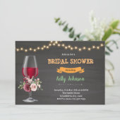 Invitation thème de douche de vin de Bourgogne (Debout devant)