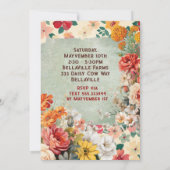 Invitation Thème de fête chic de campagne (Dos)