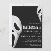 Invitation Thème de fête costumée d'Halloween Fantôme Épouvan (Devant)