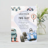 Invitation Thème de fête d'anniversaire de 2 ans pour les enf (Debout devant)