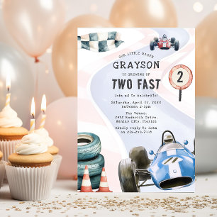 Invitation Thème de fête d'anniversaire de 2 ans pour les enf