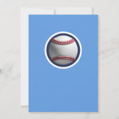 Invitation Thème de fête d'anniversaire de joueur de baseball (Dos)