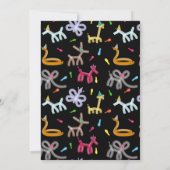 Invitation Thème de fête d'anniversaire pour enfants girafe a (Dos)