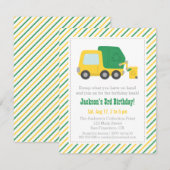 Invitation Thème de fête d'anniversaire pour garçons sur le c (Devant / Derrière)