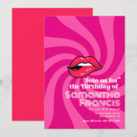 Thème de fête d'anniversaire rétro vibrant