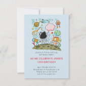 Invitation Thème de fête d'anniversaire virtuel (Devant)