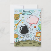 Invitation Thème de fête d'anniversaire virtuel (Dos)