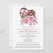 Invitation Thème de fête de couples Love Is Sweet Saint-Valen (Devant)